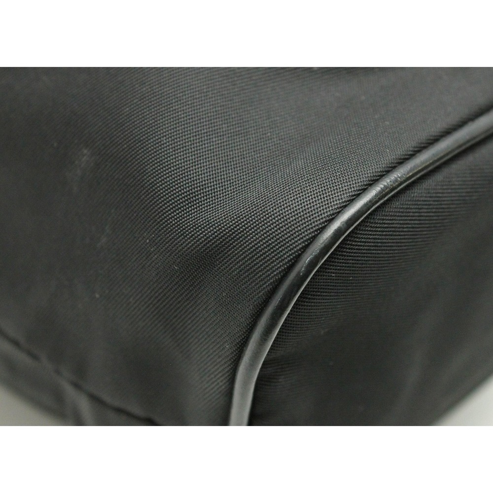 Prada Drawstring Handbag Bag Mini Black Leather N… - image 3